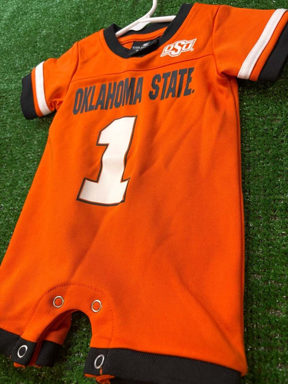 Colosseum Oklahoma State Cowboys Football Romper Size 3-6 Mos. Orange #1